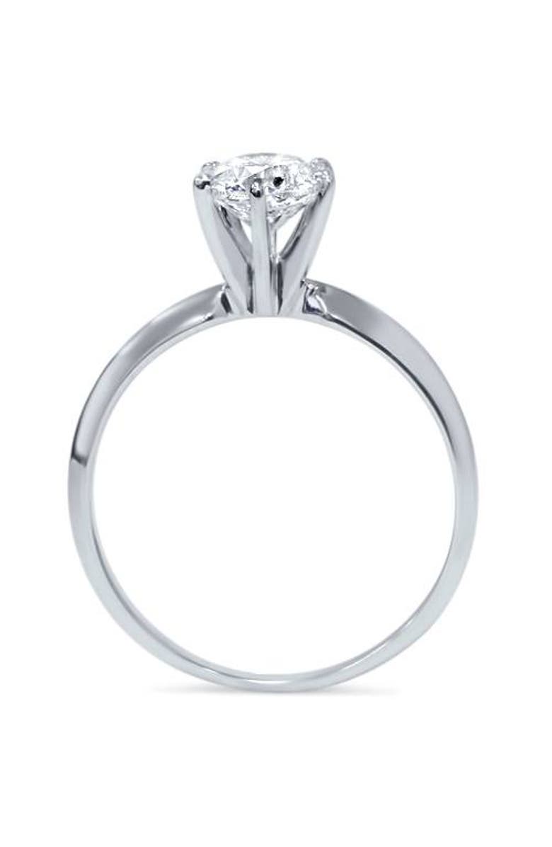 Bliss Diamond 1ct Round Diamond Solitaire Engagement Ring Lab Grown, Alternate, color, 14K White Gold