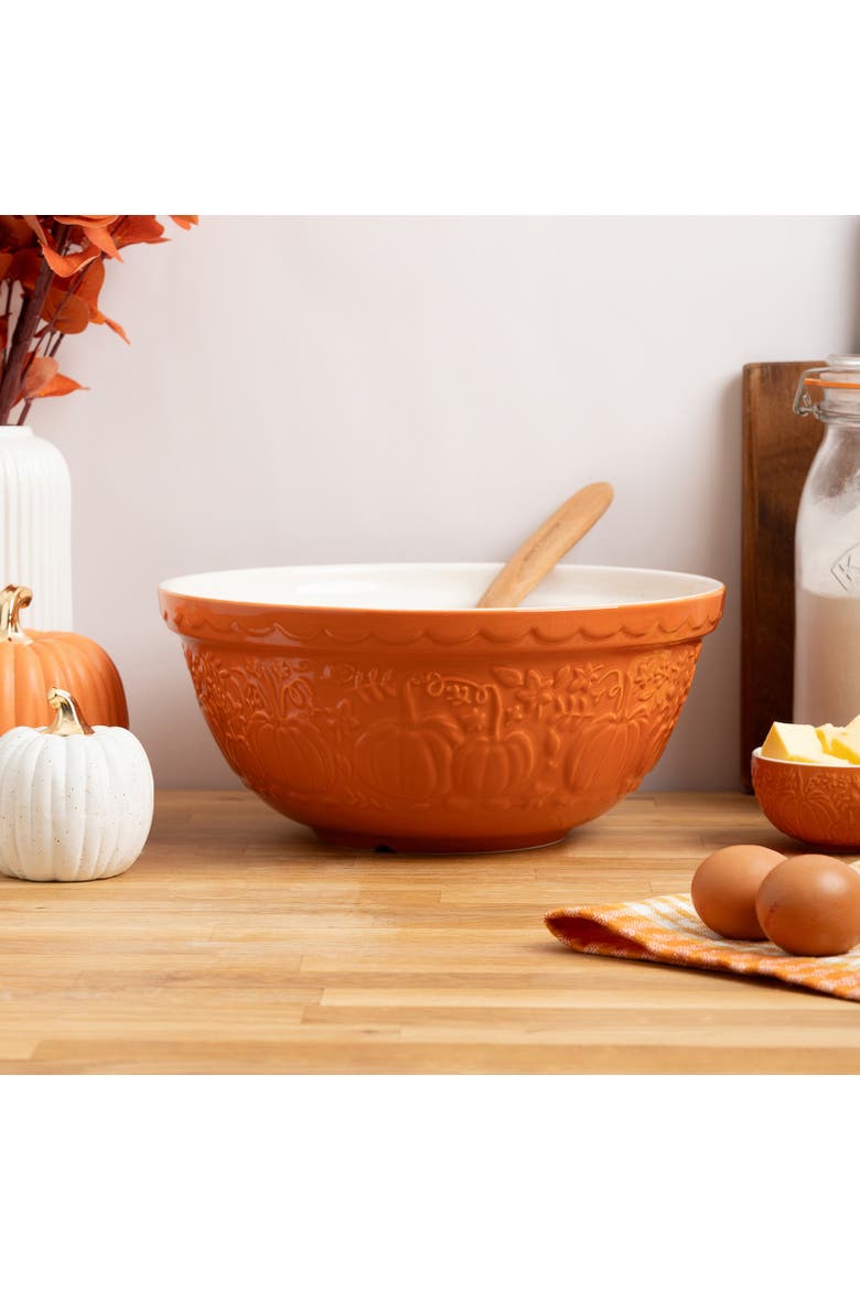 Pumpkin Mixing Bowl, Alternate, color, Pumpkin