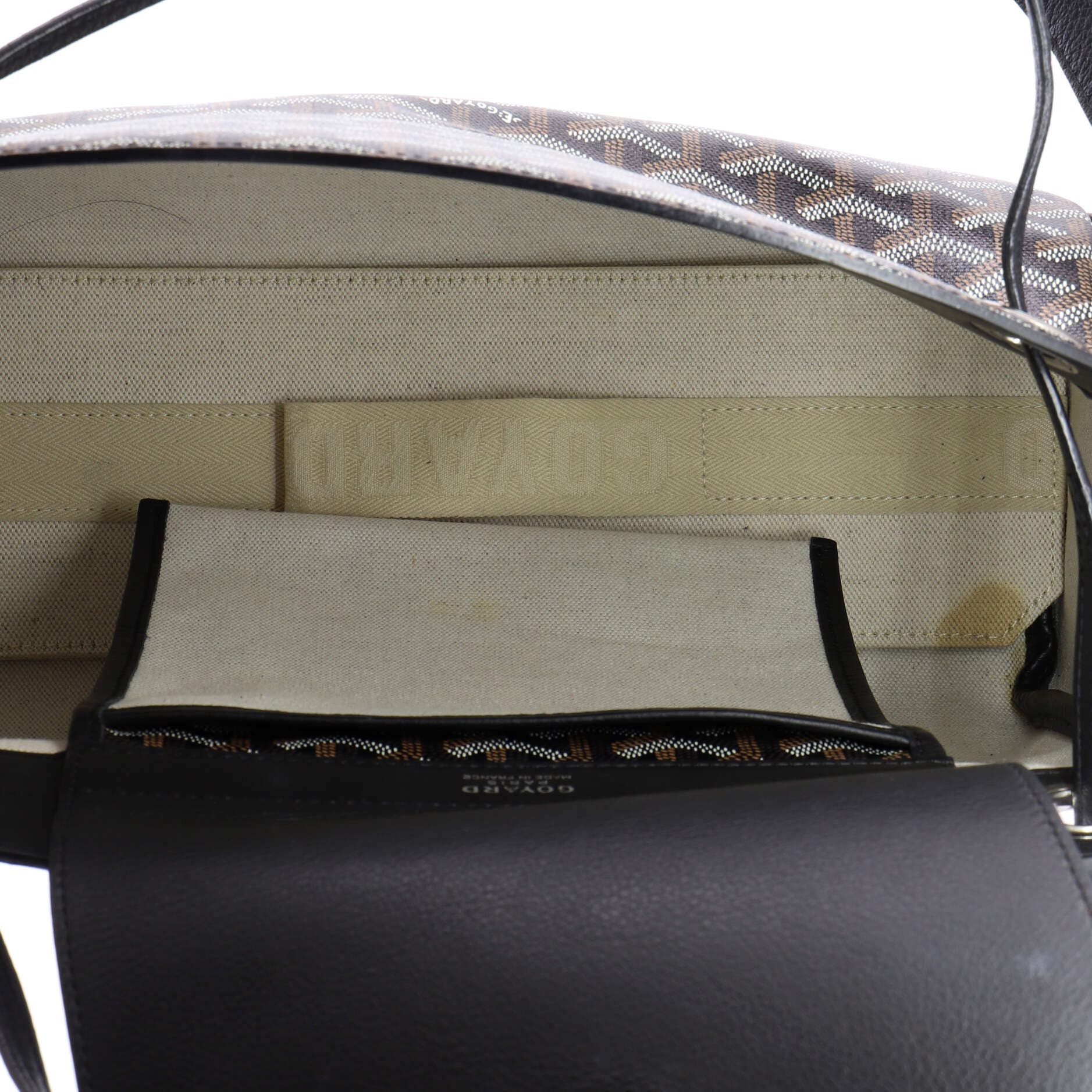 Pre-Owned Goyard Rouette Bag Coated Canvas PM, Alternate, color, 