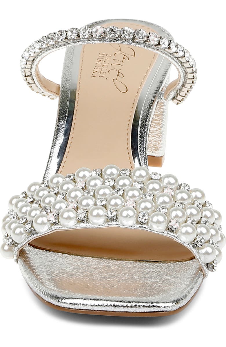 Jewel Badgley Mischka Orsen Embellished Slide Sandal, Alternate, color,