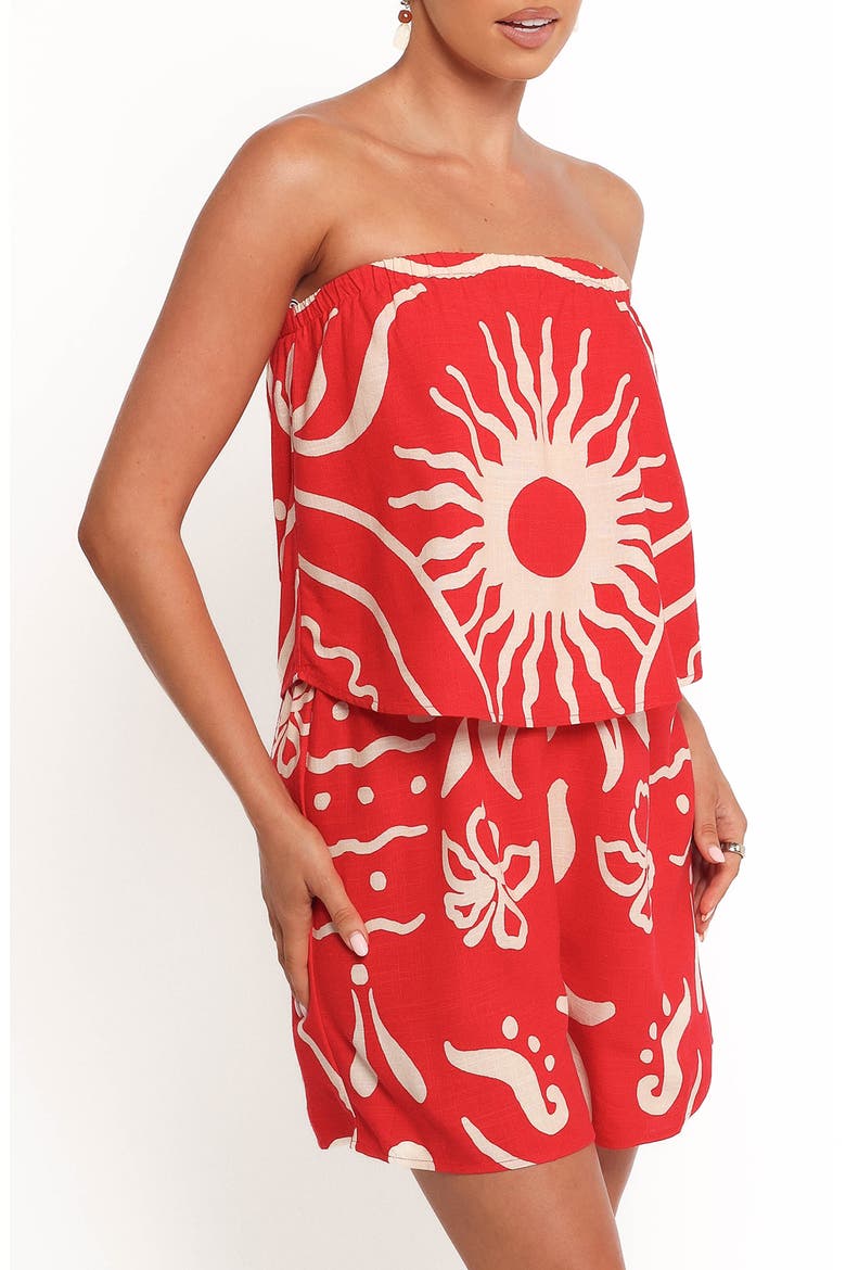 Herbie Strapless Romper, Alternate, color, SUNBURST