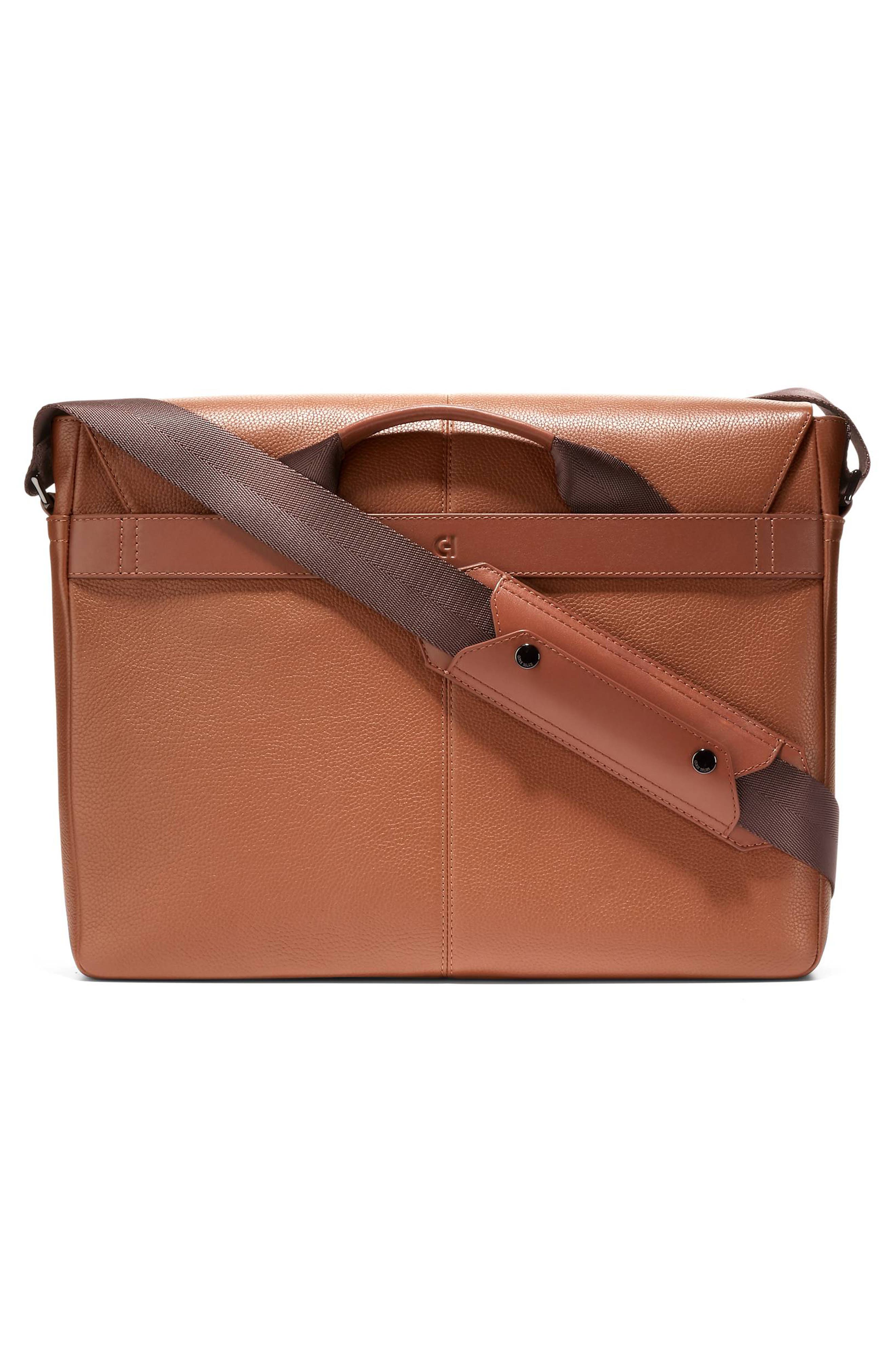 Cole Haan Triboro Leather Messenger Bag, Alternate, color, 