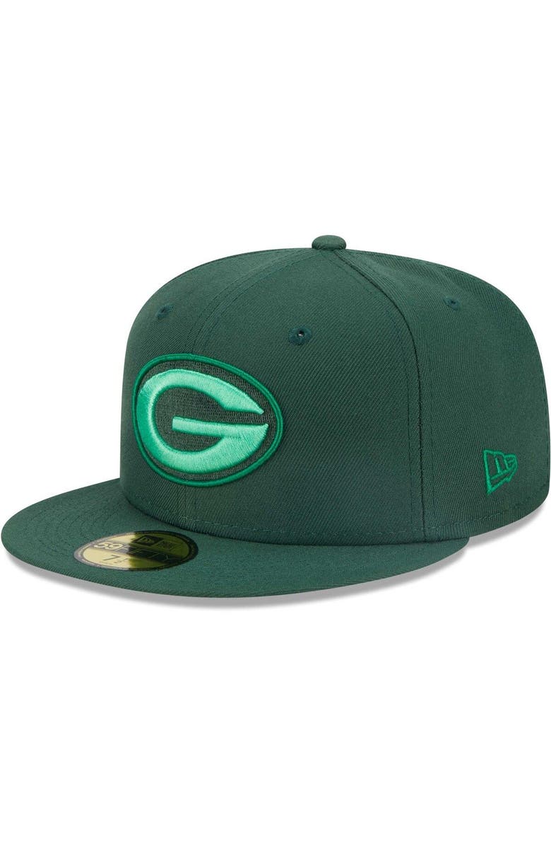 New Era Men's New Era Green Green Bay Packers Monocamo 59FIFTY Fitted Hat, Main, color, 