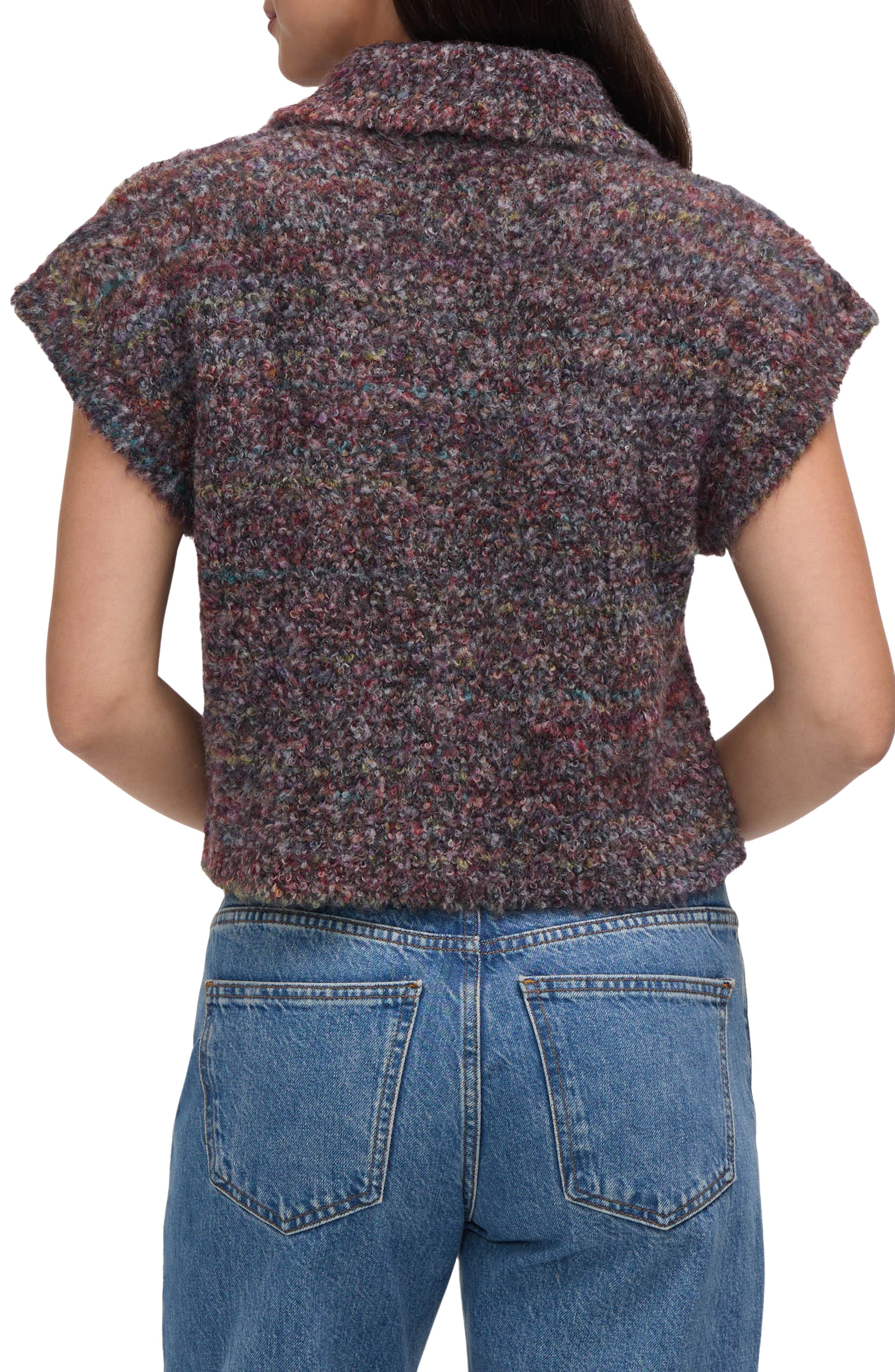 Boucle Dolman Sleeve Cardigan - image 2