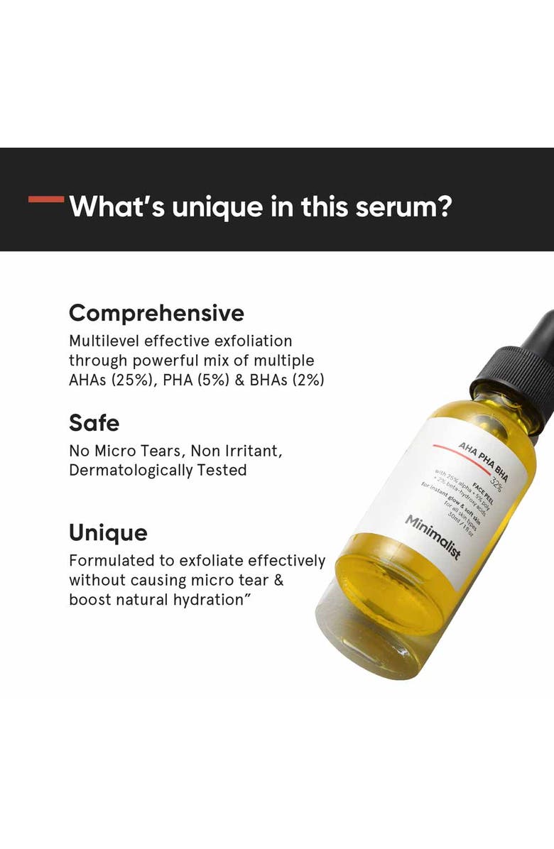 Minimalist AHA PHA BHA 32% Face Peel, Alternate, color, 