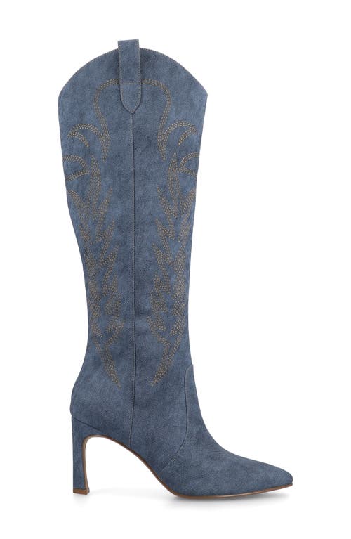 Journee Collection Journee Womens Laramie Knee High Western Boots