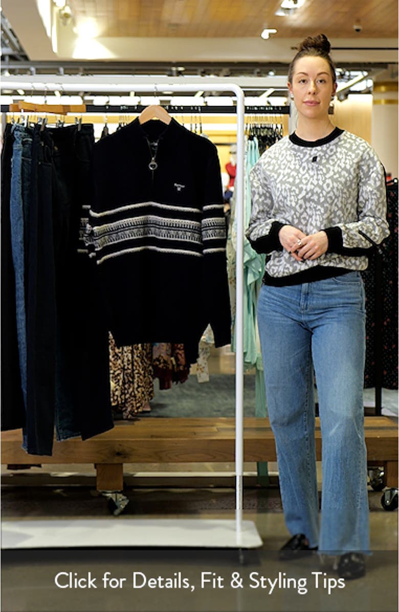 Kepwick Stripe Wool Half Zip Sweater, sales video thumbnail