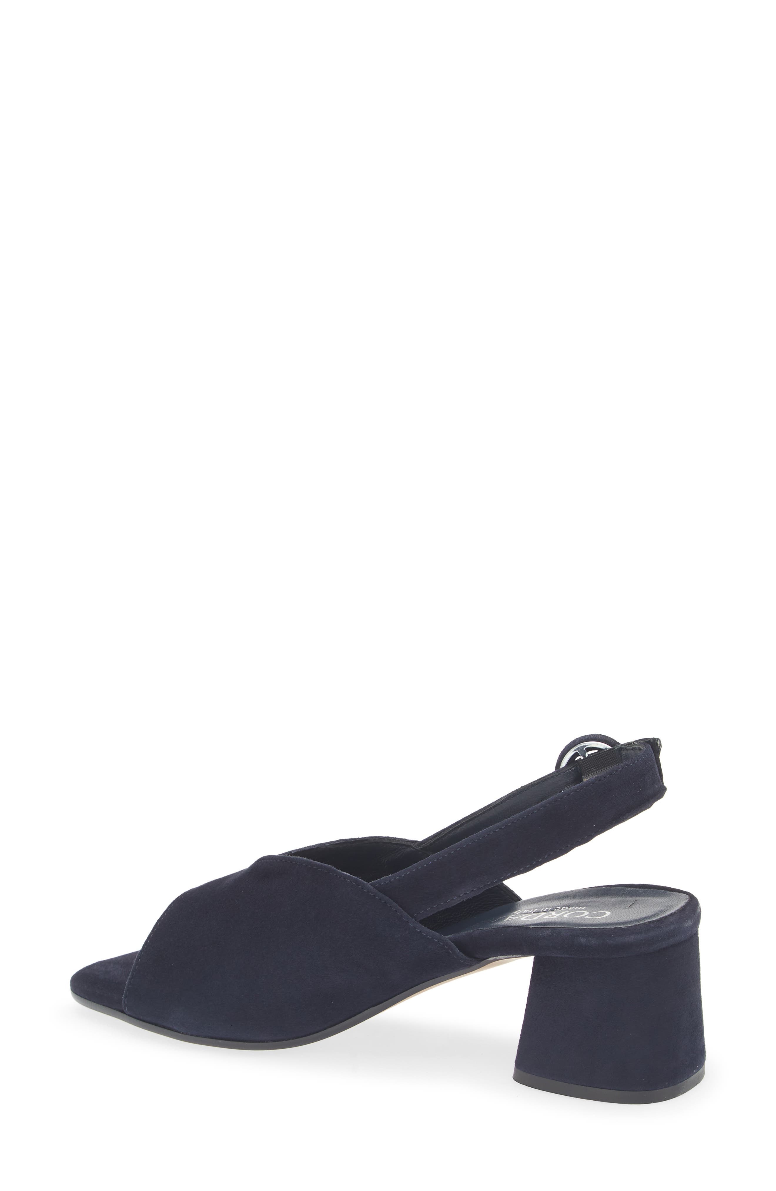 Pollette Slingback Sandal, Alternate, color, NAVY SUEDE