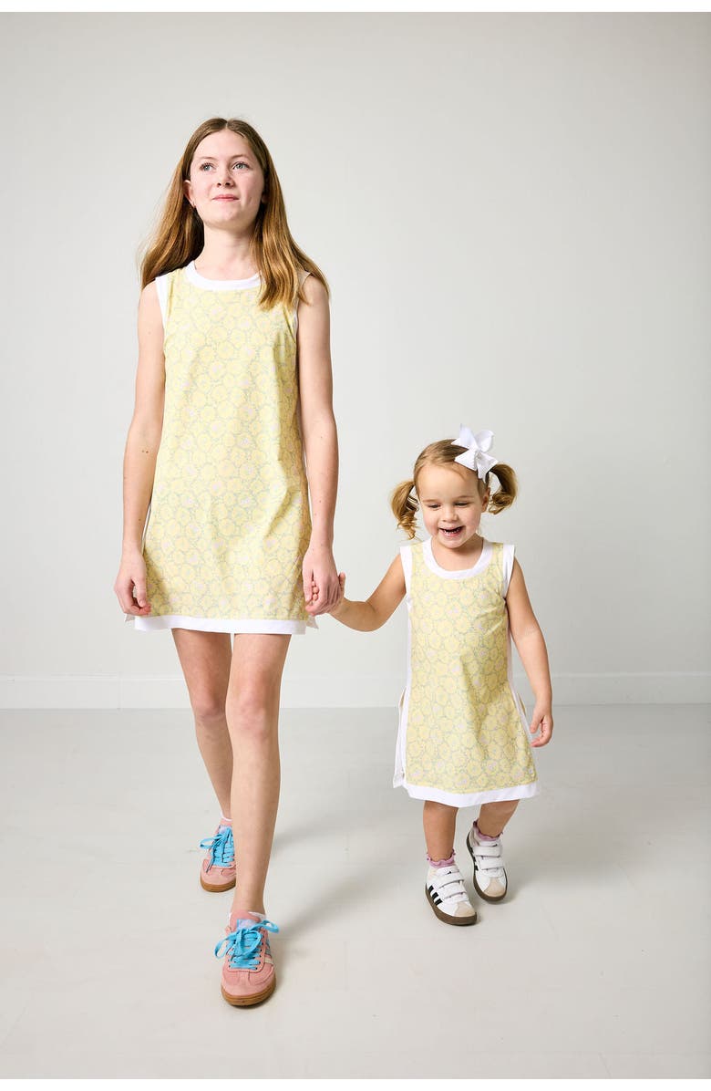 Courtside Kids Girls Lemon Love Dress, Alternate, color, Lemon