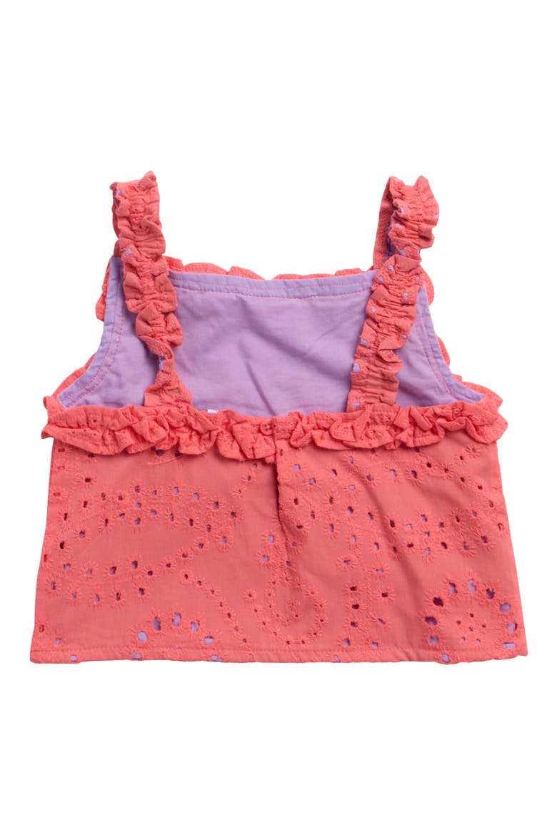 Kids' Poppy Cotton Eyelet Tank & Skirt Set, Alternate, color, GERANIUM