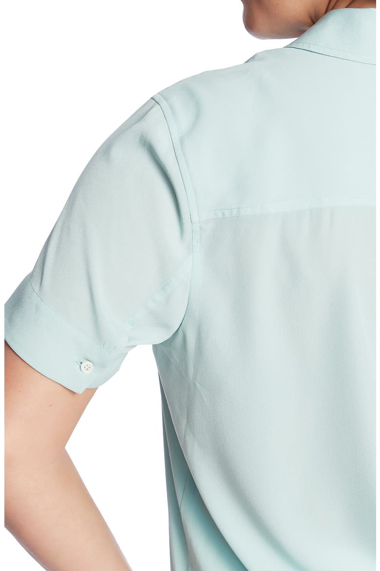 Patch Pocket Collared Blouse, Alternate, color, CRYSTAL SKY
