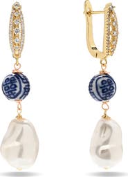 EYE CANDY LOS ANGELES Viviana Imitation Pearl Drop Earrings