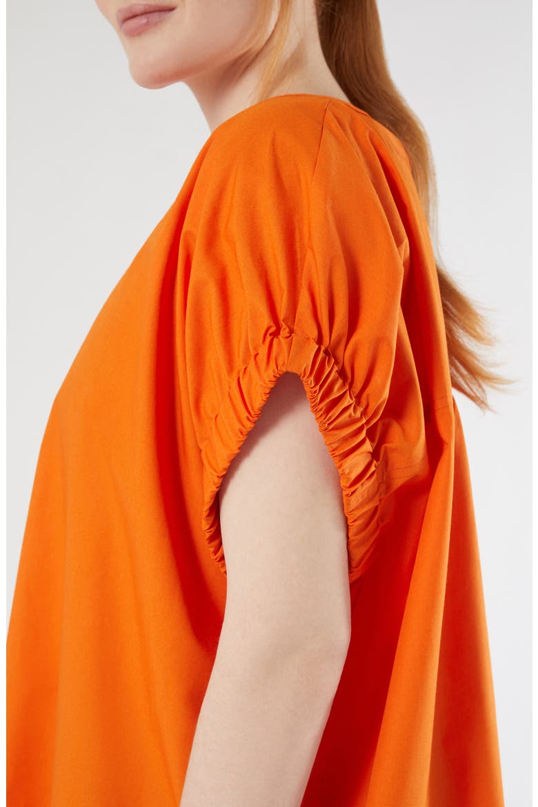 Epoca Cotton Poplin Top, Alternate, color, TANGERINE