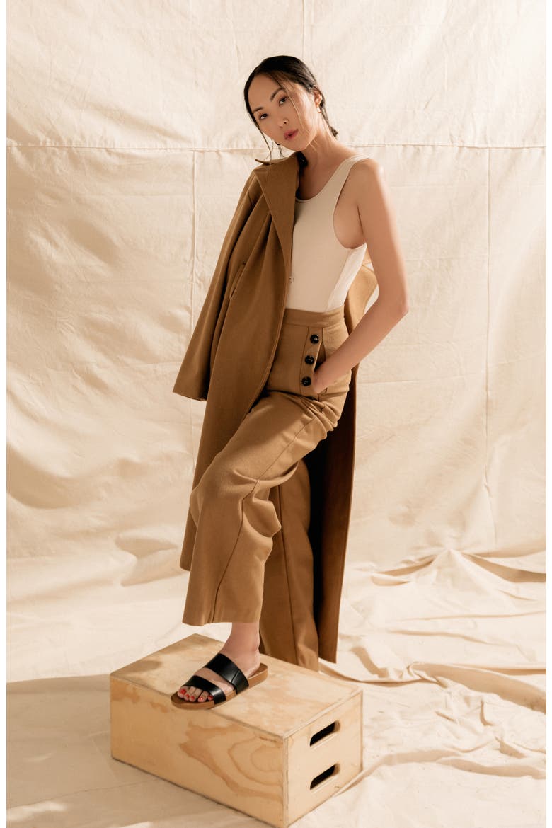 Chriselle Lim Victoria Belted Coat (Nordstrom Exclusive), Alternate, color, CAMEL