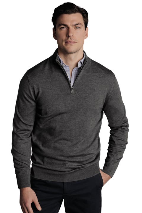 Pure Merino Zip Neck Sweater