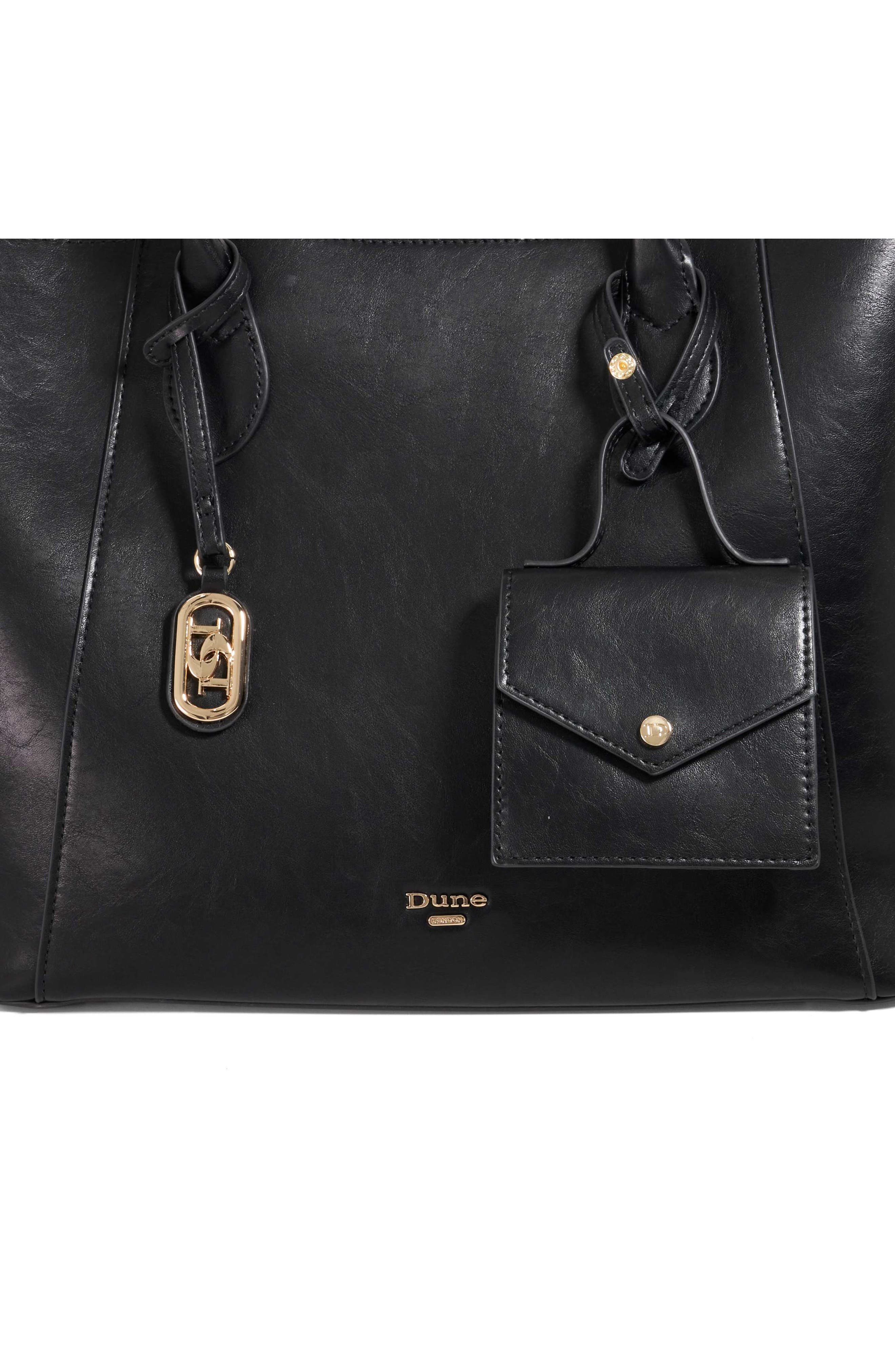 Dune London Dexterities Faux Leather Tote Bag, Alternate, color, 