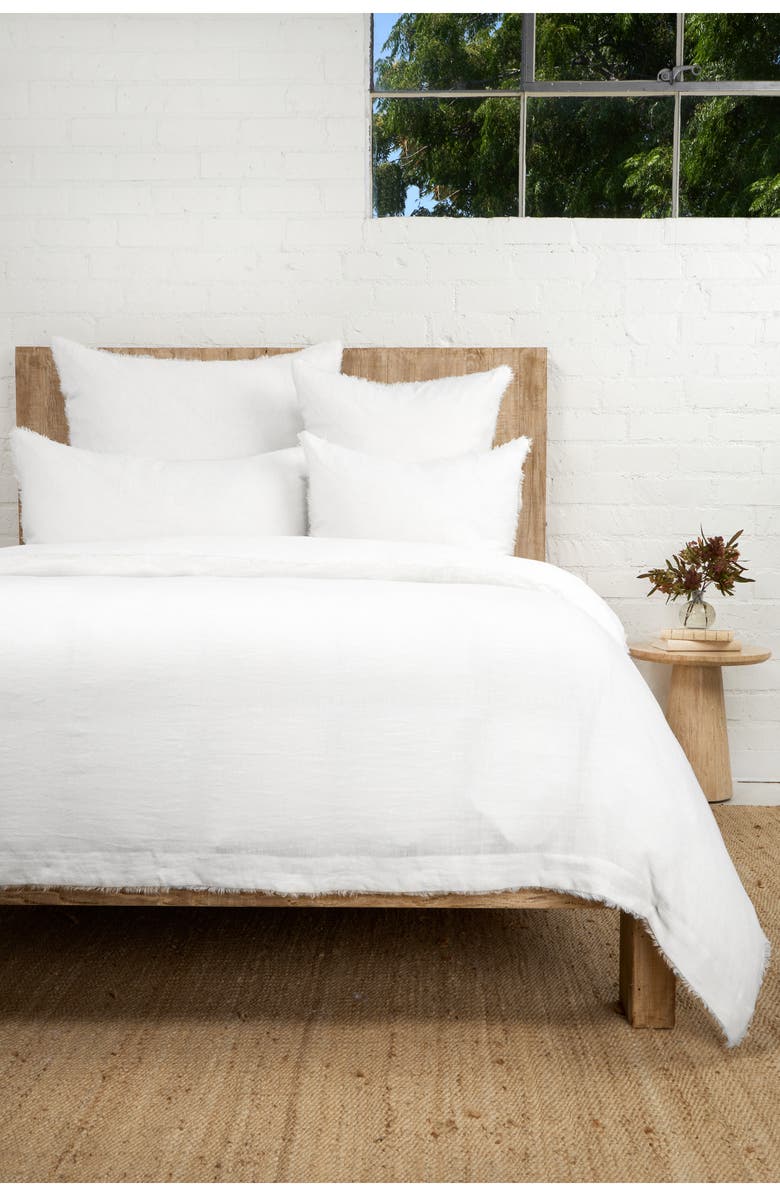 Pom Pom at Home Hunter Duvet Cover, Alternate, color, White