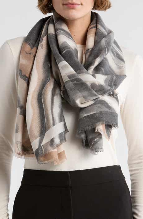 Vince Camuto Supersoft Marble Wave Oblong Scarf