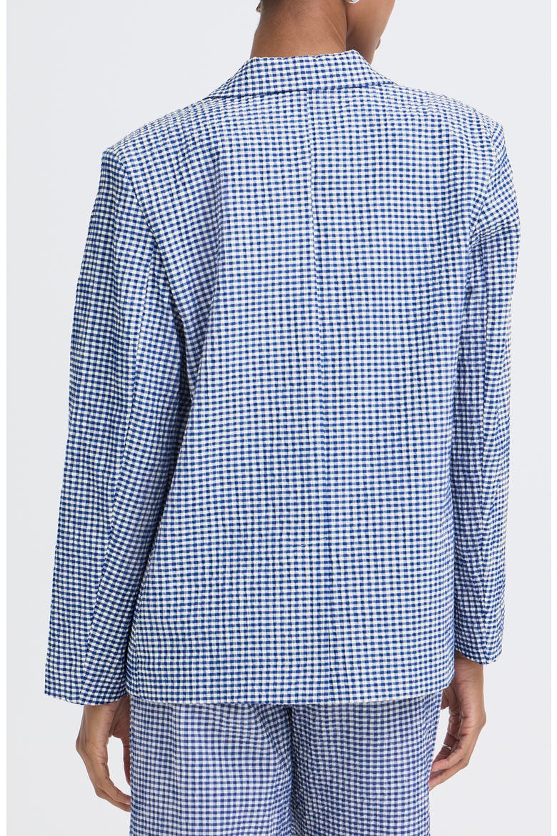 Check Print Blazer, Alternate, color, SODALITE BLUE/WHITECHECK