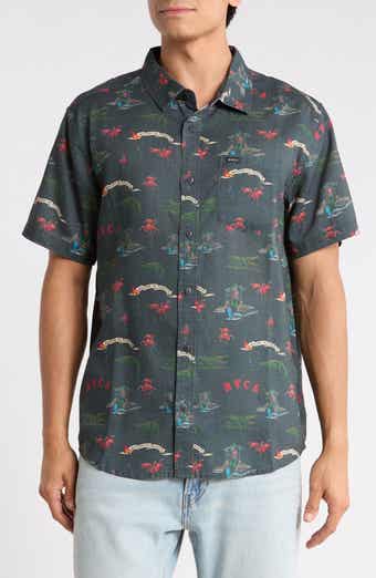 Reception Short Sleeve Linen Blend Shirt