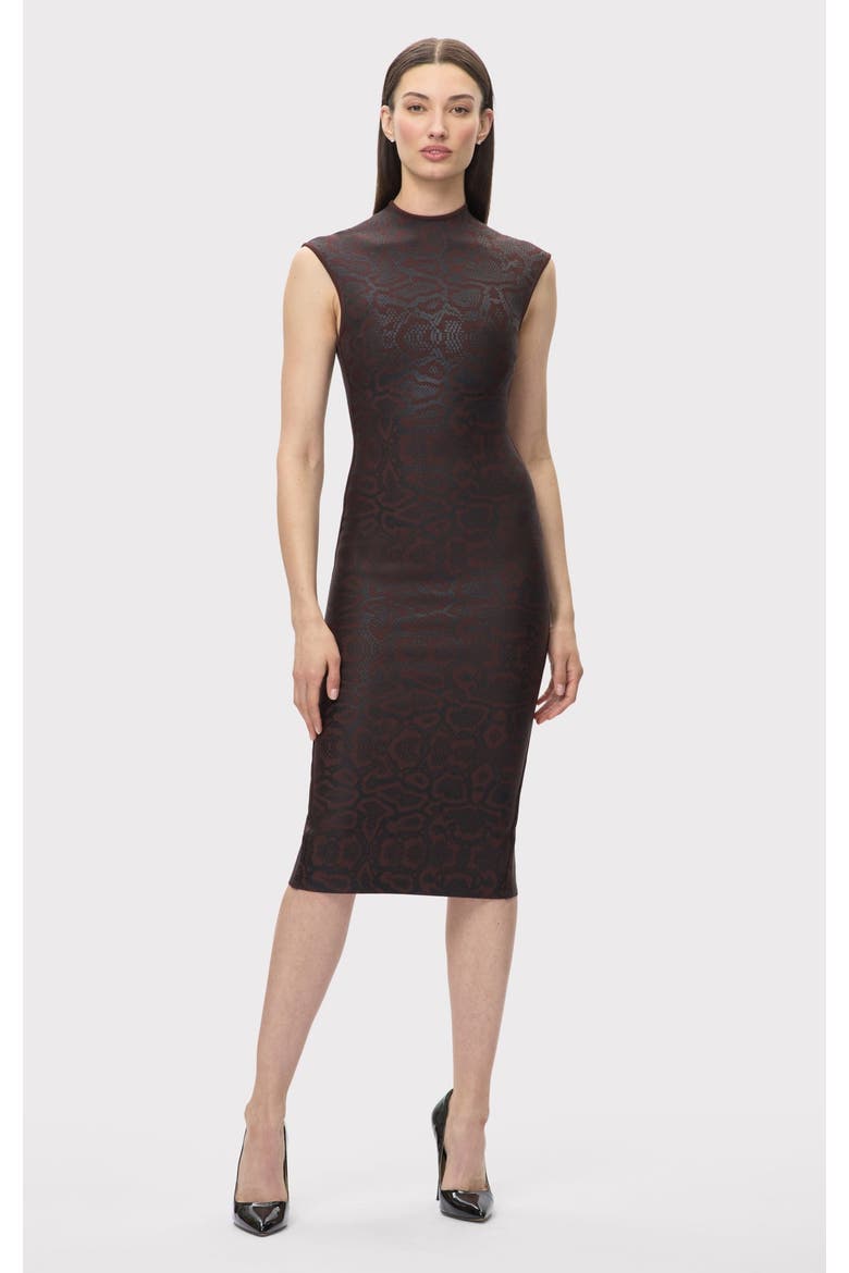 The Metallic Anita Dress, Alternate, color, WALNUT FOIL