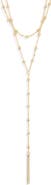 NORDSTROM RACK Demi Fine Ball Bead Y Necklace