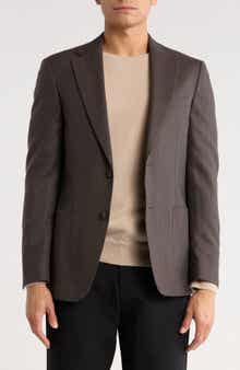 Calvin Klein Herringbone Two-Button Sport Coat