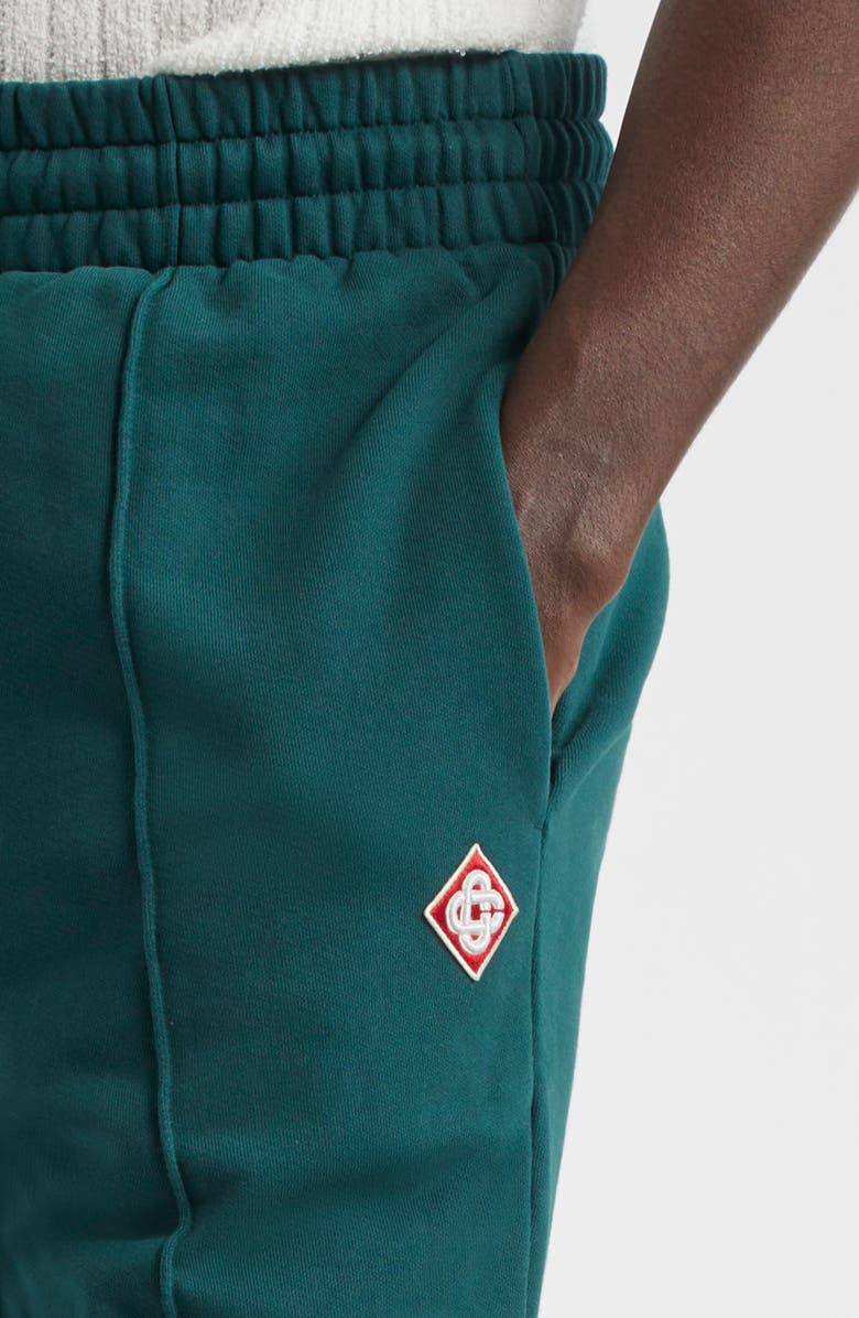 Casablanca Embroidered Diamond Logo Patch Track Pants, Alternate, color, Green