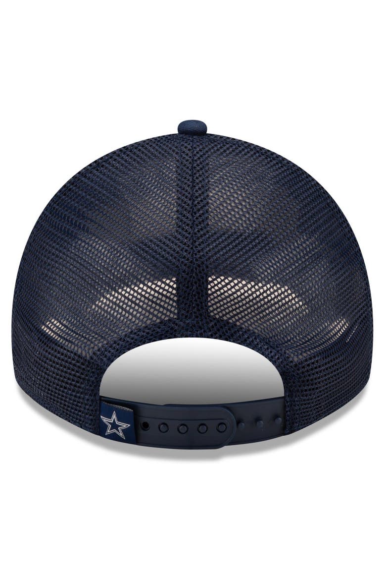 Men's New Era Navy Dallas Cowboys Game Day 9TWENTY Adjustable Trucker Hat, Alternate, color, Navy