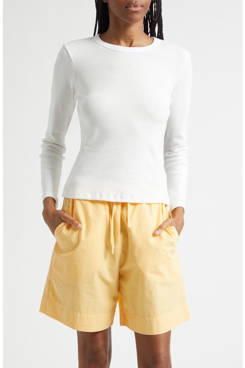 Nando Knit Slim Fit Long Sleeve Top, Main, color, WHITE