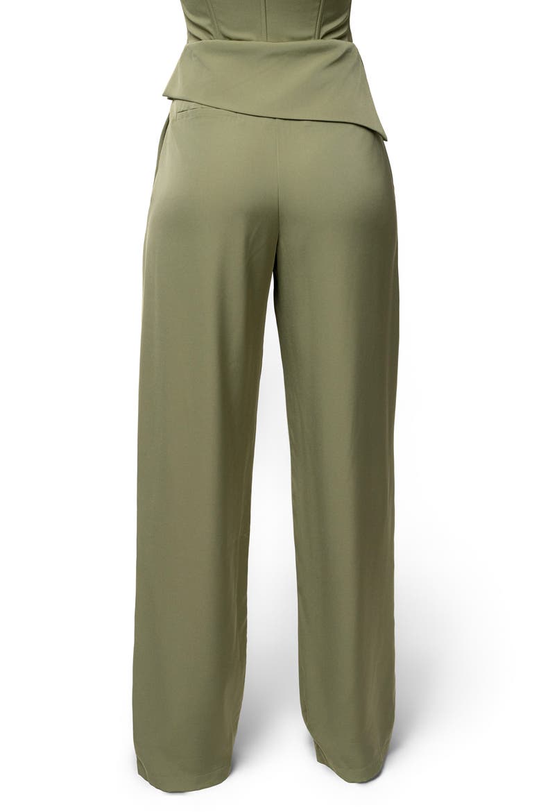 Executive High Waist Pants, Alternate, color, GREEN