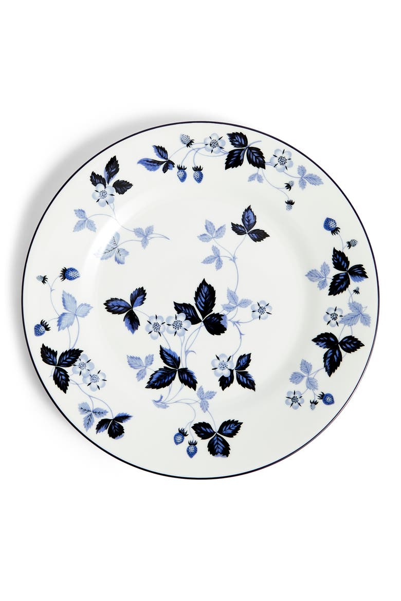 Wild Strawberry Inky Blue Bone China Side Plate, Alternate, color, BLUE