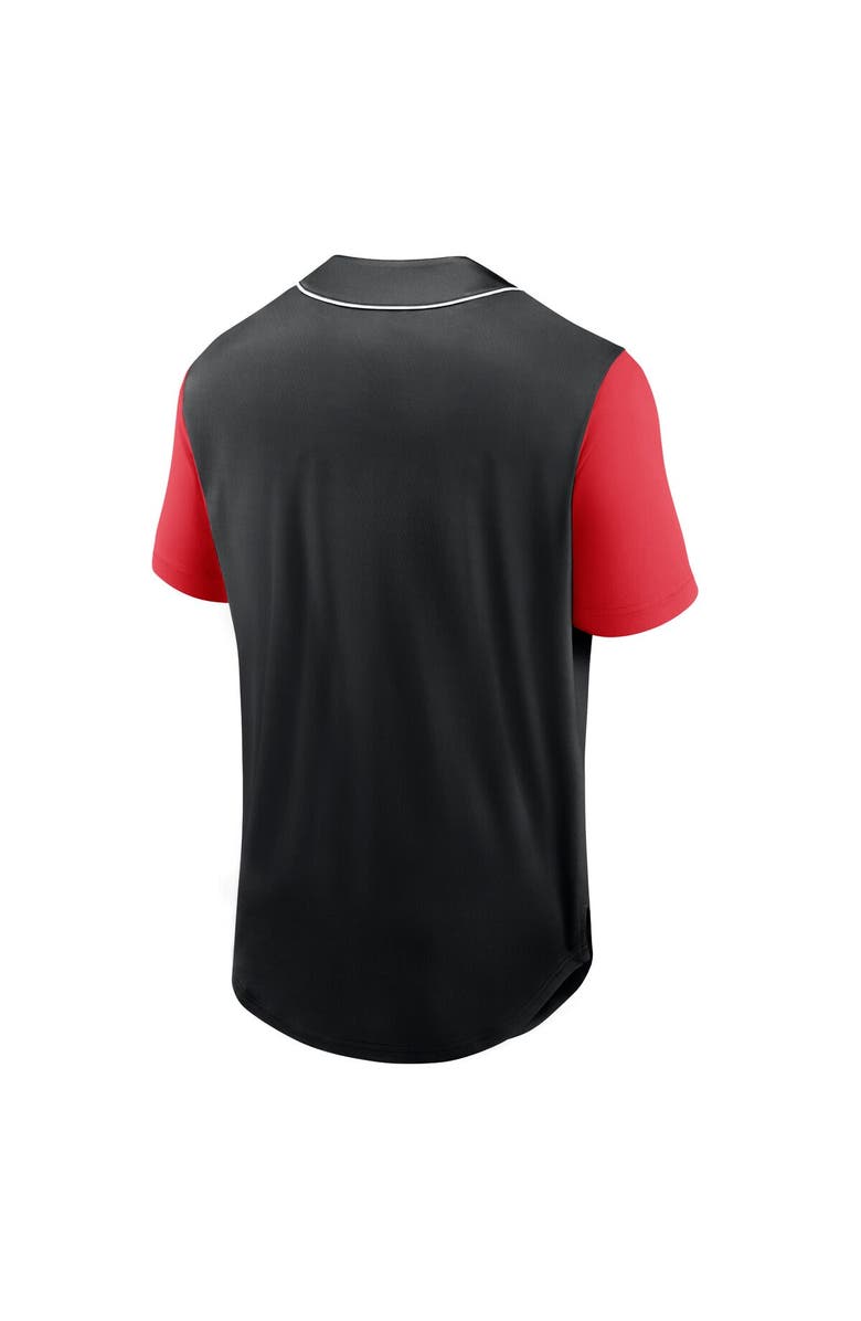 FANATICS Men's Fanatics Branded Black D.C. United Balance Fashion Baseball Jersey, Alternate, color, 