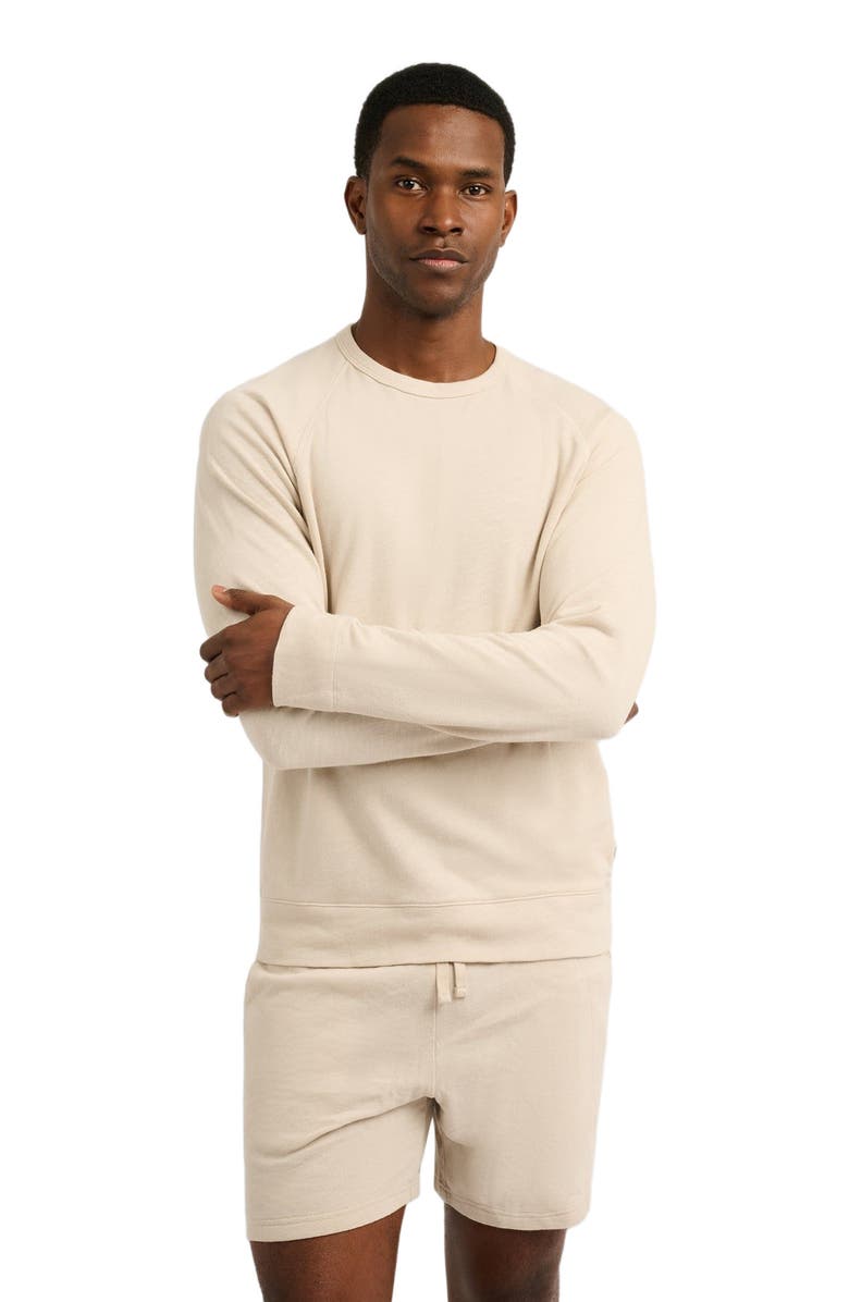 Onia Slub Terry Crewneck Sweater, Alternate, color, 