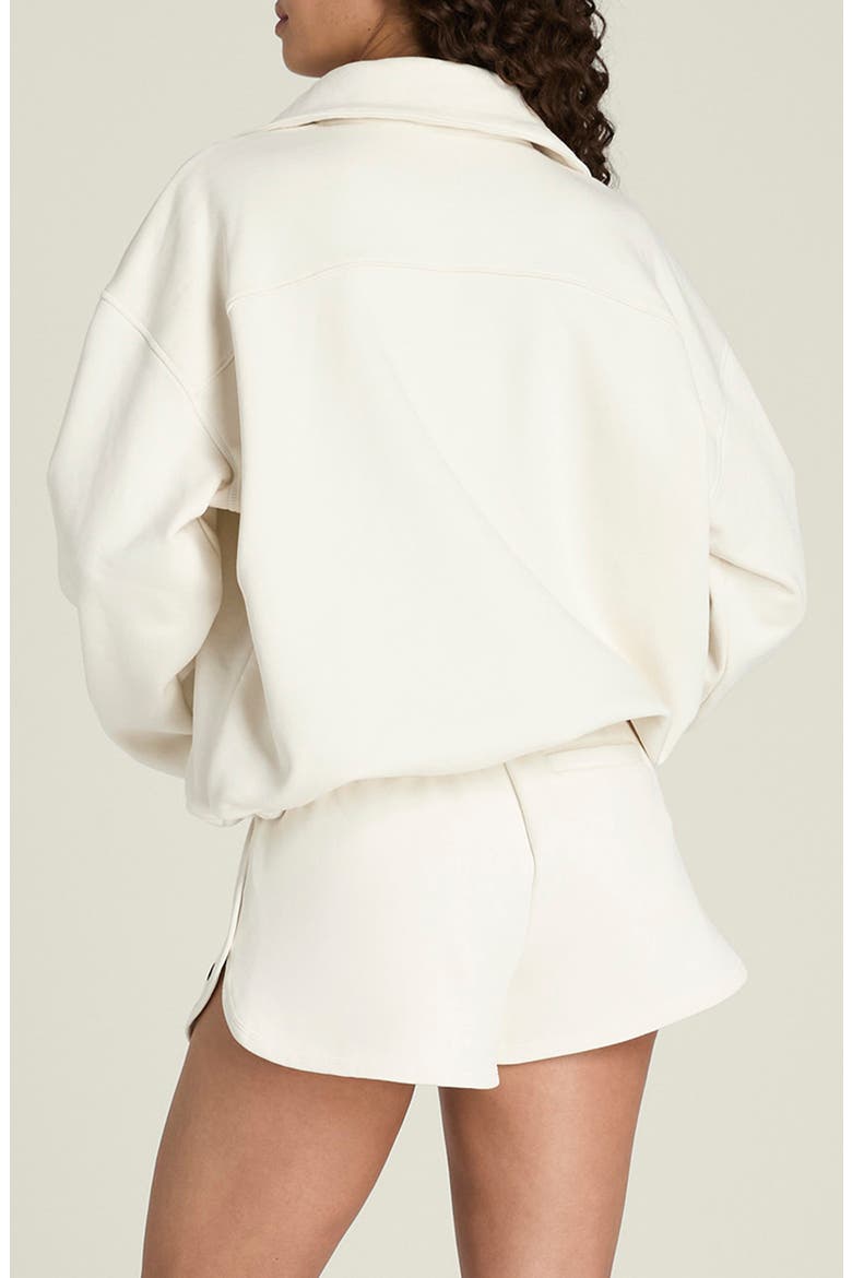 Collared Half Zip Sweatshirt, Alternate, color, SANDRIFT