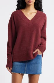 BP. Fuzzy V-Neck Sweater