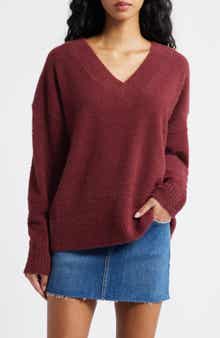 BP. Fuzzy V-Neck Sweater