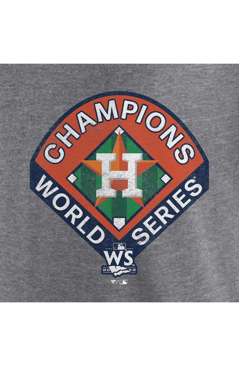 FANATICS Men's Fanatics Branded Heather Gray Houston Astros 2022 World Series Champions Complete Game T-Shirt, Alternate, color, 