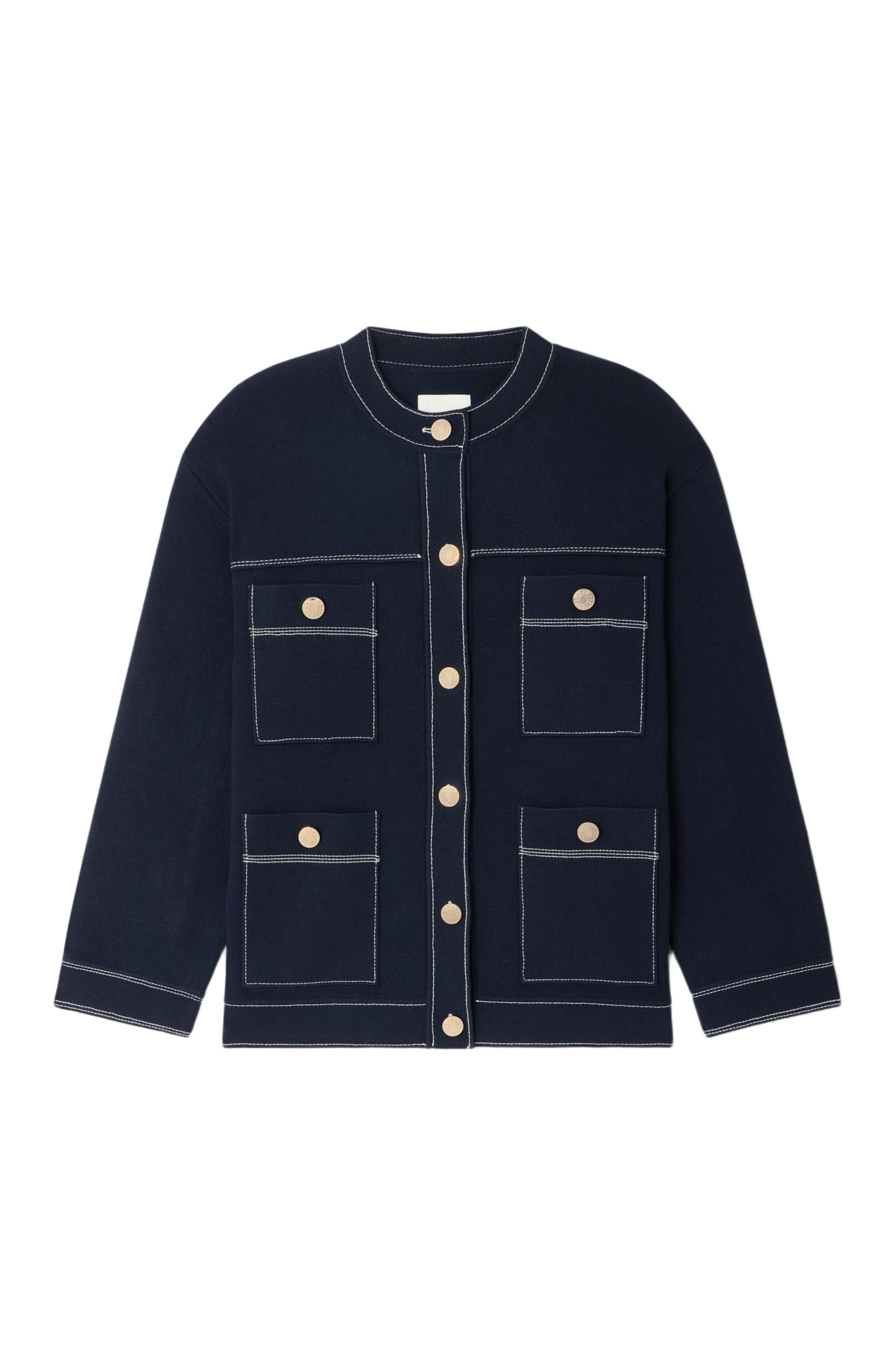 Contrast stitch cardigan (Women) | Nordstrom