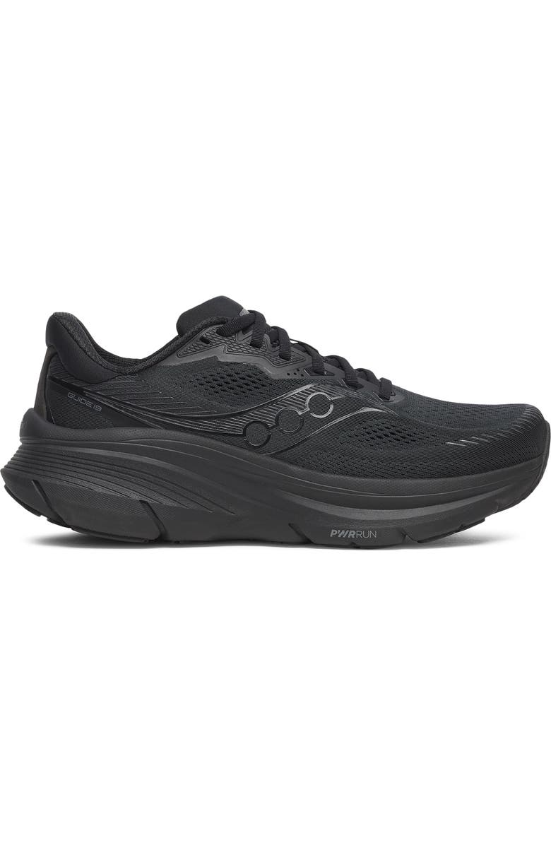 Saucony Guide 19 Running Shoe, Alternate, color, Triple Black