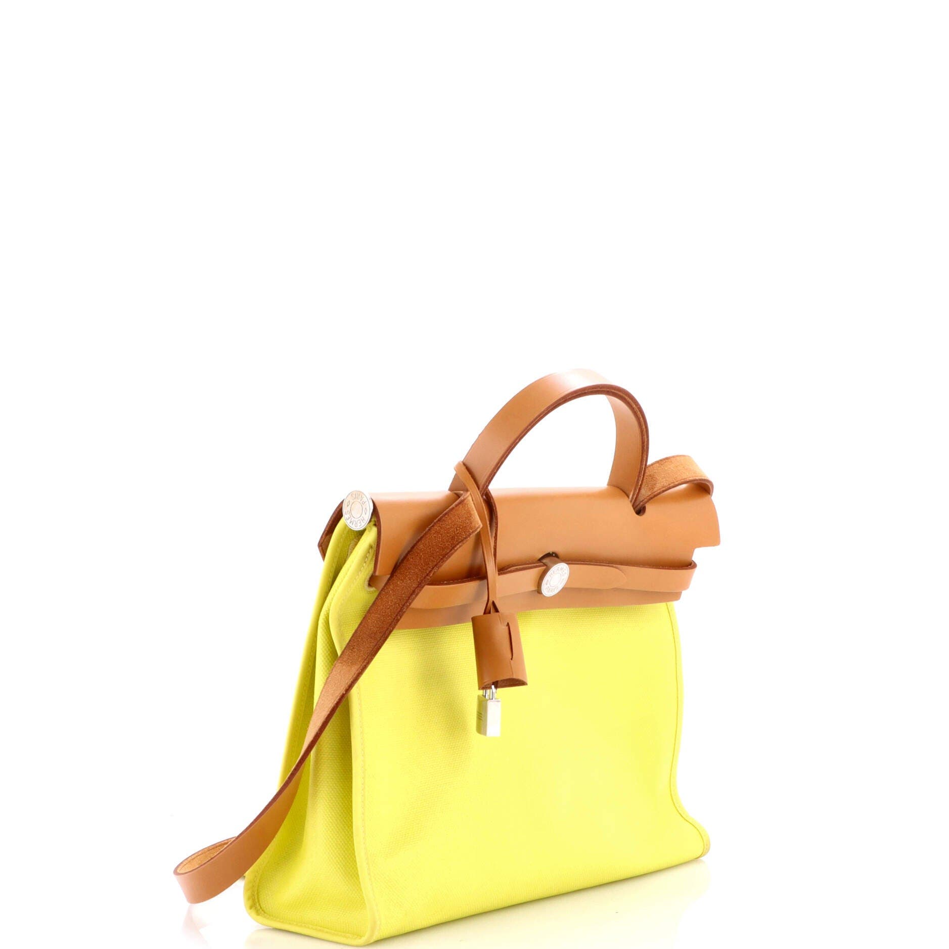 Herbag Zip Berline Vache Canvas and Leather 31, Alternate, color, Lime