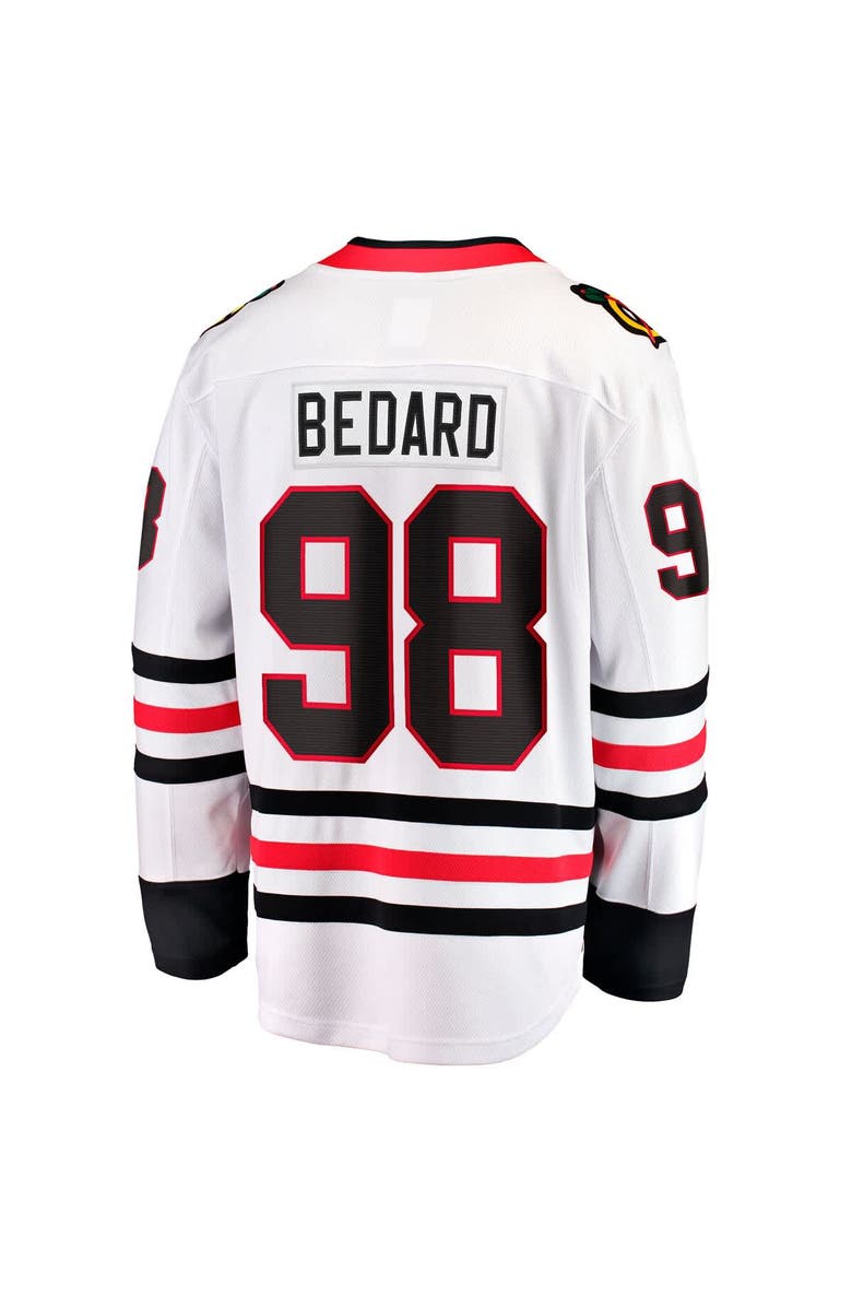 FANATICS Men's Fanatics Connor Bedard White Chicago Blackhawks Away Premier Breakaway Player Jersey, Alternate, color, 