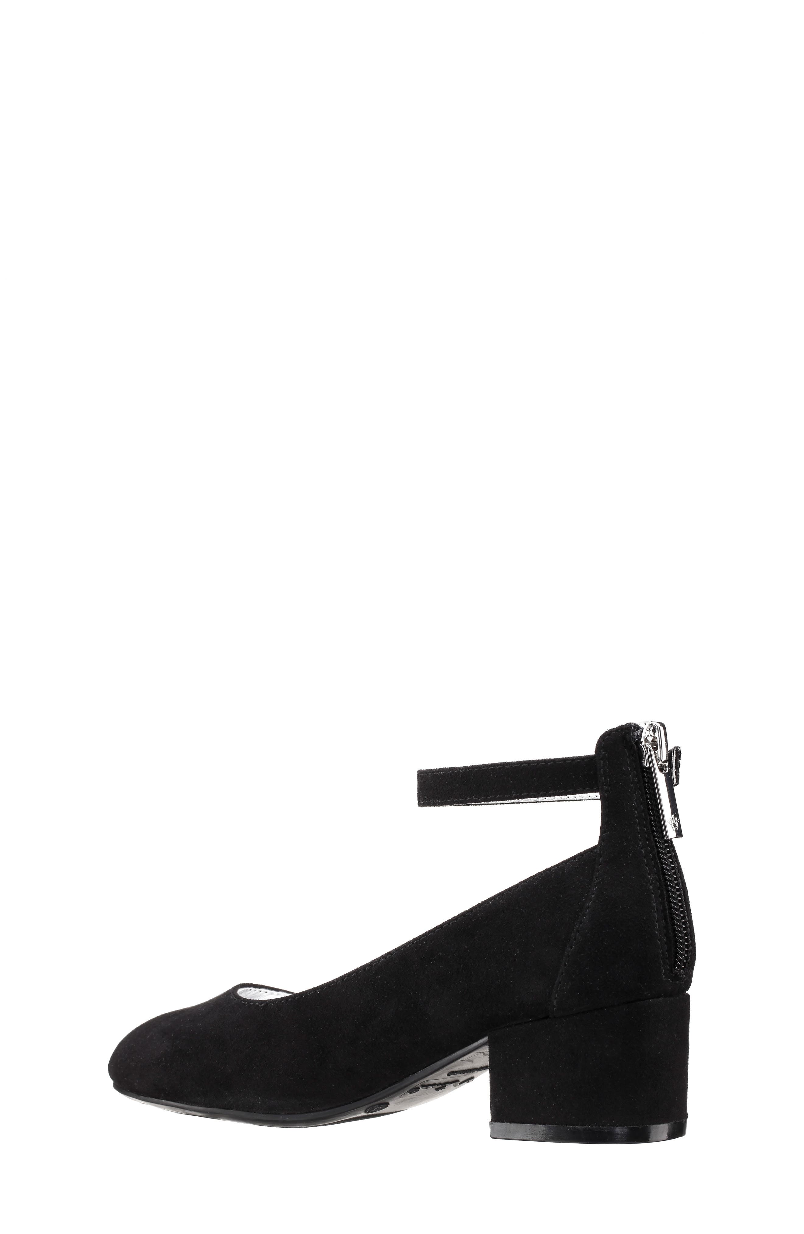 Nina Lennie Dress Shoe, Alternate, color, Black Suede