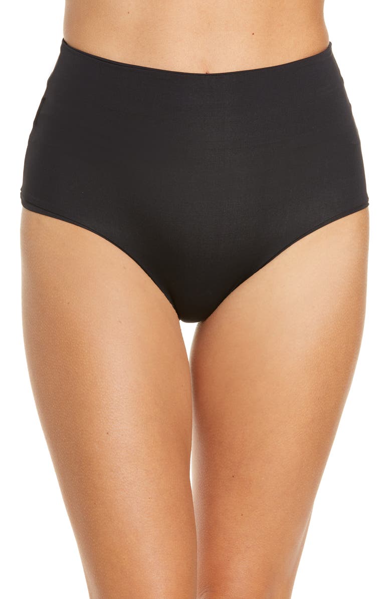 LSPACE L Space Portia Reversible High Waist Stripe Bikini Bottoms, Alternate, color,