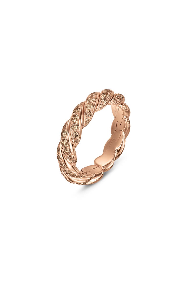 Sculpted Cable Flex Band Ring, Alternate, color, GOLD