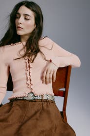 H&M Ruffle-trimmed cardigan