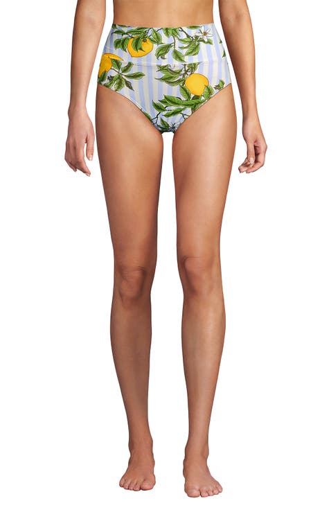Chlorine Resistant Pinchless High Waisted Bikini Bottoms