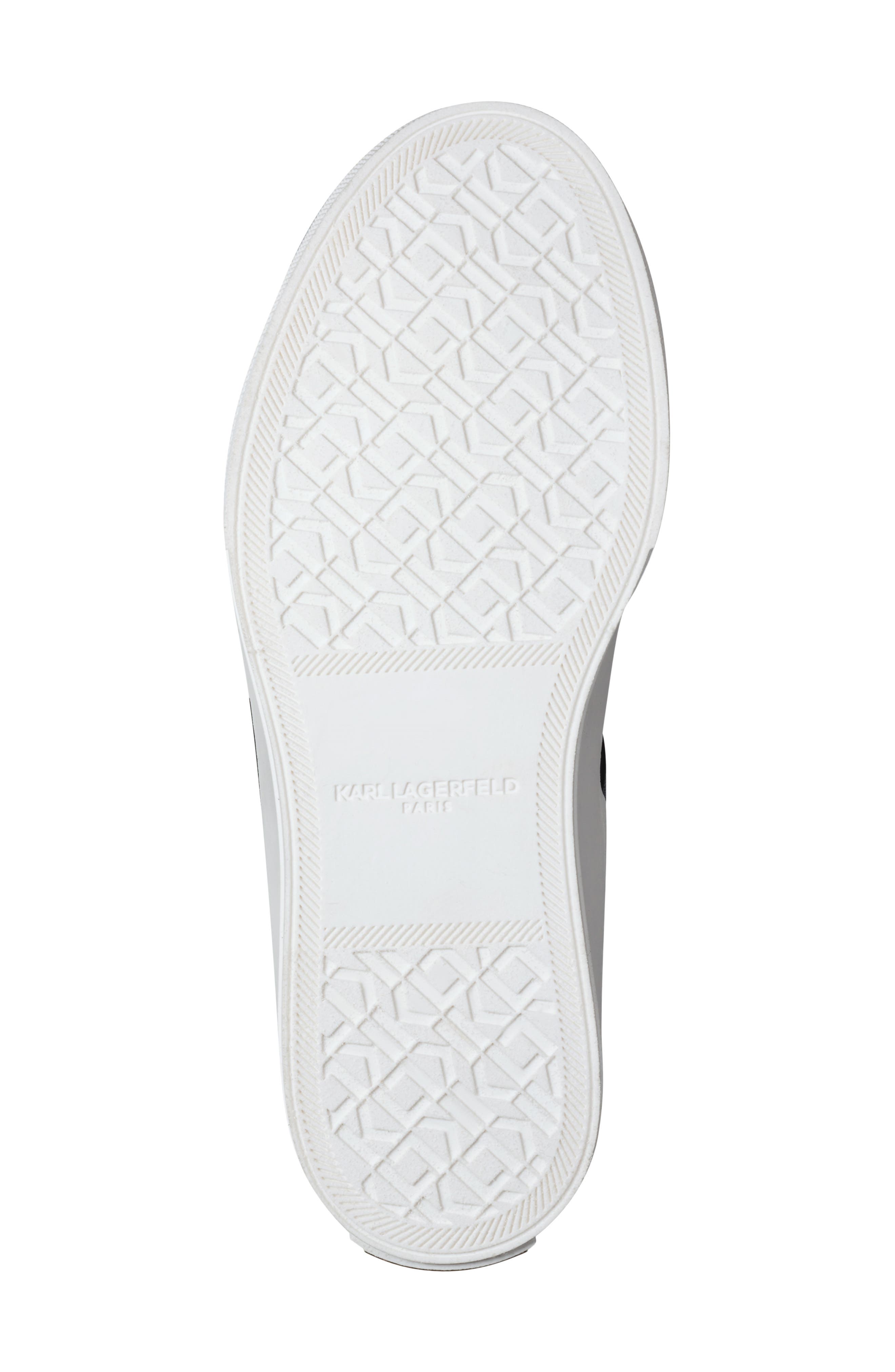 KARL LAGERFELD PARIS Greysen Platform Sneaker, Alternate, color, Bright White/ Black