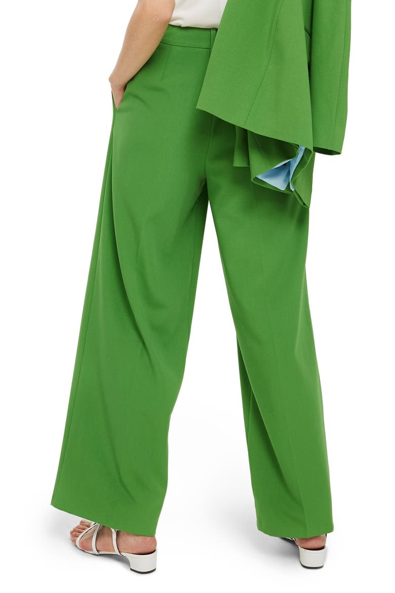 Wide Leg Suit Trousers, Alternate, color, GREEN