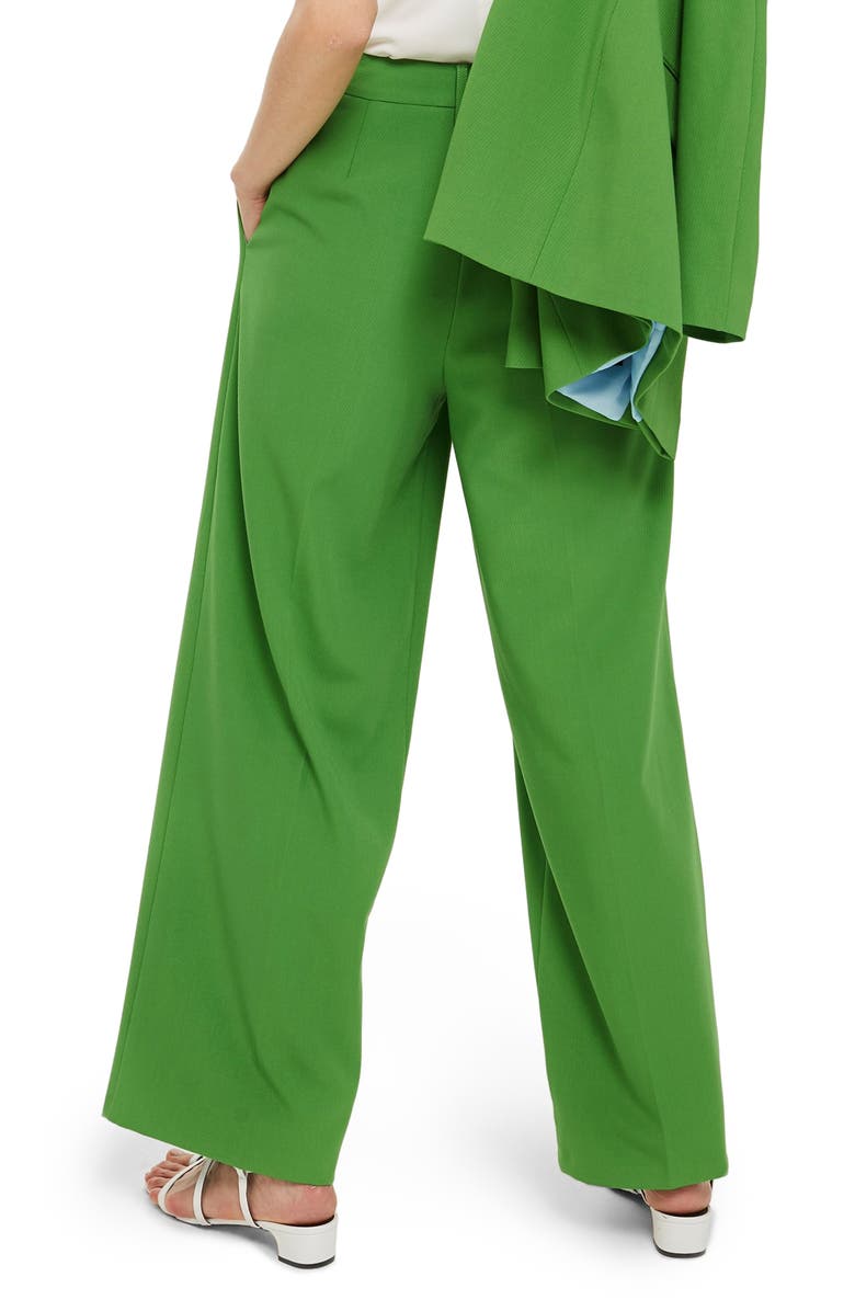 Topshop Wide Leg Suit Trousers, Alternate, color,